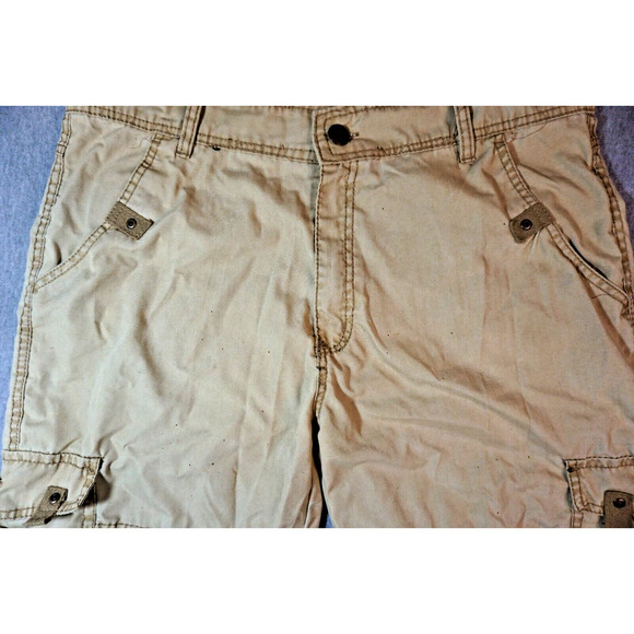 Denim Culture Men's Cargo Short Tan Sz 34 - Picture 3 of 9
